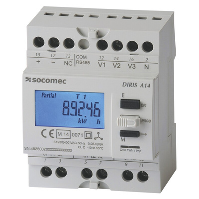 Socomec DIRIS A14 LCD Digital Panel Multi-Function Meter