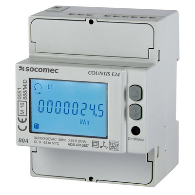 Socomec 3 Phase LCD Energy Meter