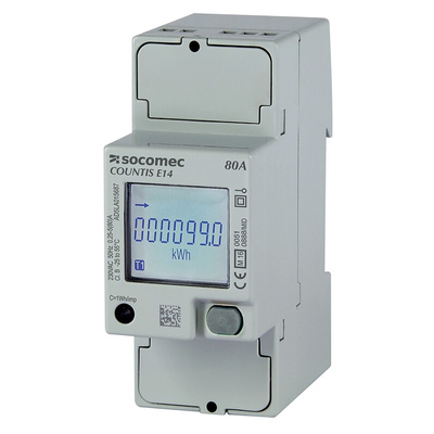 Socomec 1 Phase Backlit LCD Energy Meter