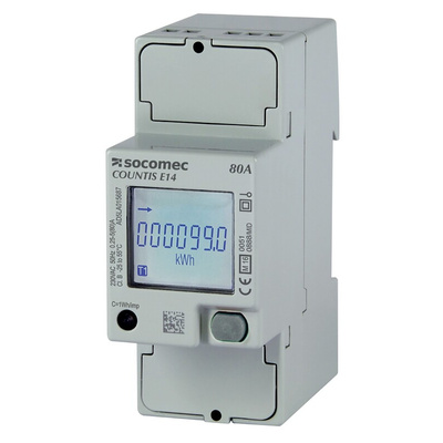 Socomec 1 Phase Backlit LCD Energy Meter