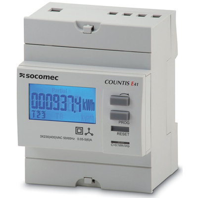 Socomec 3 Phase Backlit LCD Energy Meter