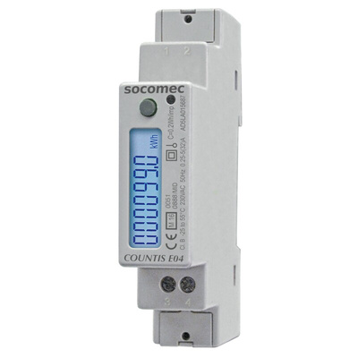 Socomec 1 Phase LCD Energy Meter