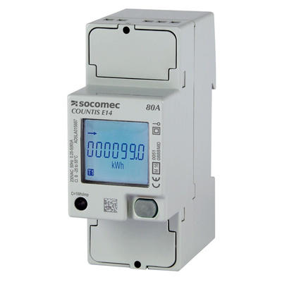 Socomec 1 Phase LCD Energy Meter