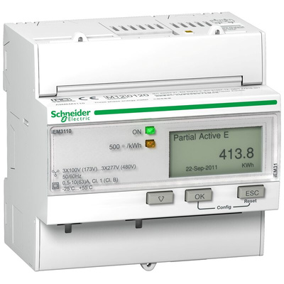 Schneider Electric 1, 3 Phase LCD Energy Meter