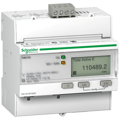 Schneider Electric 1, 3 Phase LCD Energy Meter