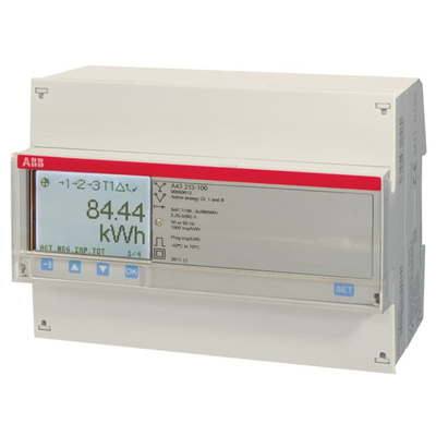 ABB 3 Phase LCD Energy Meter, Type