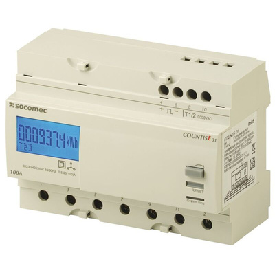 Socomec 3 Phase LCD Energy Meter, Type Energy Meter