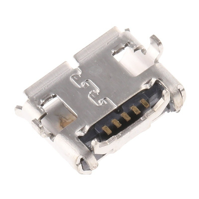 Amphenol ICC USB Connector, SMT, Socket 2.0 B, Solder, Right Angle