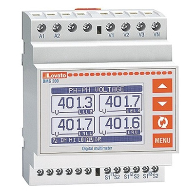 Lovato 1, 2, 3 Phase LCD Energy Meter