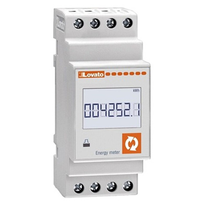 Lovato 1 Phase LCD Energy Meter, Type Electronic