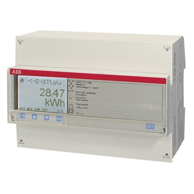 ABB 3 Phase LCD Energy Meter, Type Electromechanical