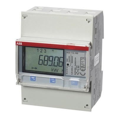 ABB 3 Phase LCD Energy Meter, Type Electromechanical