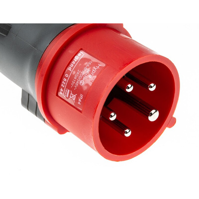 Legrand, Hypra IP44 Red Cable Mount 3P + N + E Industrial Power Plug, Rated At 16A, 415 V