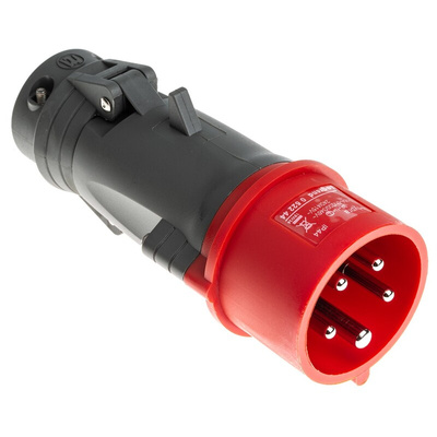 Legrand, Hypra IP44 Red Cable Mount 3P + N + E Industrial Power Plug, Rated At 16A, 415 V