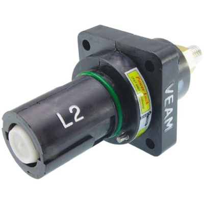ITT Cannon, Veam Powerlock Black Panel Mount Industrial Power Socket, Rated At 660A, 1.0 kV