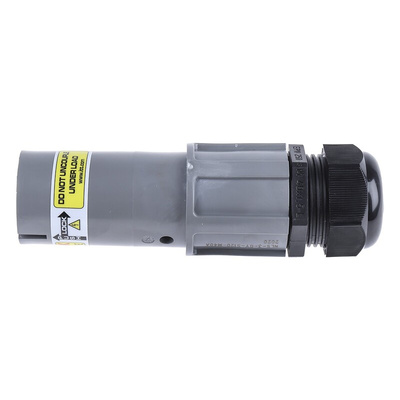 ITT Cannon, Veam Powerlock Grey Cable Mount Industrial Power Plug, Rated At 400A, 1.0 kV