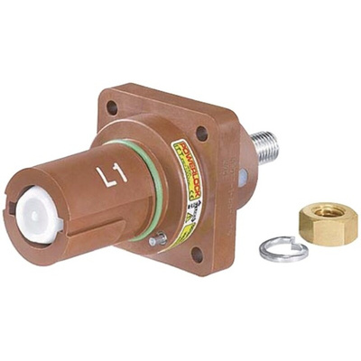 ITT Cannon, Veam Powerlock Brown Panel Mount Industrial Power Socket, Rated At 660A, 1.0 kV