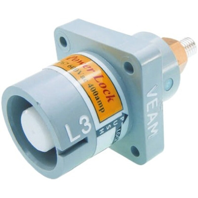 ITT Cannon, Veam Powerlock Panel Mount Industrial Power Plug, Rated At 400A, 1.0 kV
