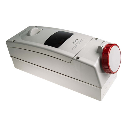 Scame, ADVANCE 2 IP67 Red Wall Mount 3P + N + E RCD Industrial Power Connector Socket, Rated At 16A, 415 V