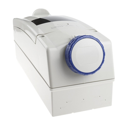 Scame, ADVANCE 2 IP67 Blue Wall Mount 2P + E RCD Industrial Power Connector Socket, Rated At 16A, 230 V