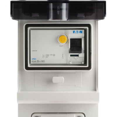 Scame, DOMINO IP44 Red Wall Mount 3P + E RCD Industrial Power Connector Socket, Rated At 16A, 415 V