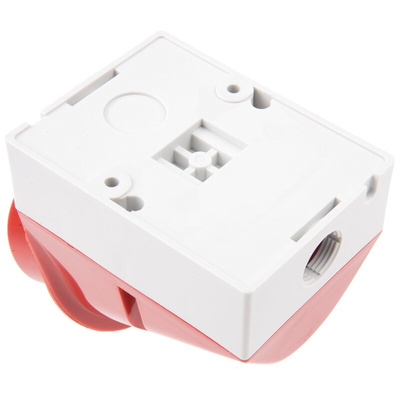 MENNEKES IP44 Red Wall Mount 4P 25 ° Industrial Power Plug, Rated At 16A, 400 V