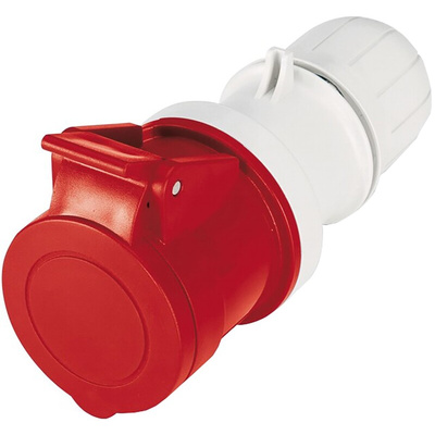 Scame IP44 Red Cable Mount 3P + N + E Industrial Power Socket, Rated At 64A, 415 V