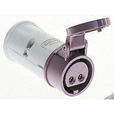 MENNEKES IP44 Purple Cable Mount 3P Industrial Power Socket, Rated At 16A, 20 → 25 V