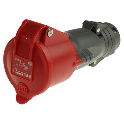 Legrand IP44 Red Socket, Rated At 16A