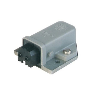 Hirschmann, ST IP20 Grey Panel Mount 2P Industrial Power Plug, Rated At 16A, 250 V