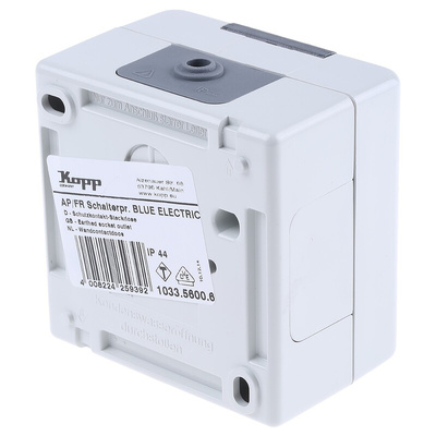 Kopp Grey Socket, Rated At 16A, 250 V