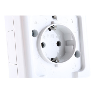 Kopp Grey Socket, Rated At 16A, 250 V