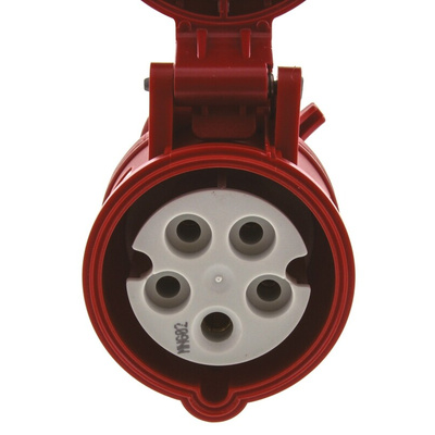 MENNEKES IP44 Red Cable Mount 3P + N + E Industrial Power Socket, Rated At 16A, 400 V