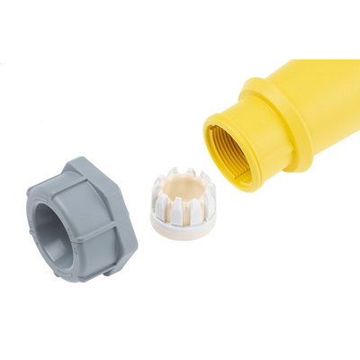 MENNEKES, AM-TOP IP67 Yellow Cable Mount 3P Industrial Power Socket, Rated At 32A, 110 V