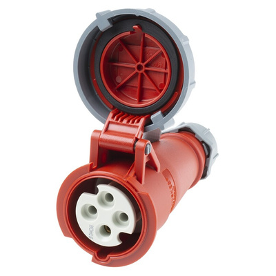 MENNEKES, AM-TOP IP67 Red Cable Mount 4P Industrial Power Socket, Rated At 16A, 400 V
