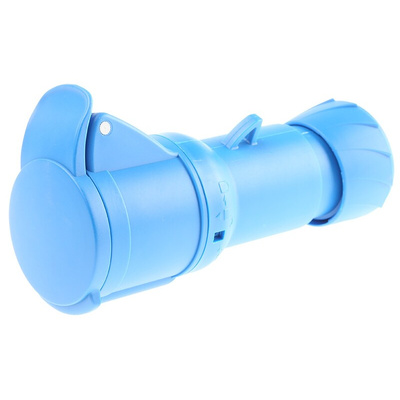 Schneider Electric, PratiKa IP44 Blue Cable Mount 2P + E Industrial Power Socket, Rated At 16A, 230 V