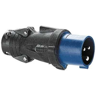 Legrand, HYPRA IP44 Blue Cable Mount 2P + E Industrial Power Plug, Rated At 16A, 230 V