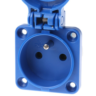 Legrand IP44 Blue Socket, Rated At 16A