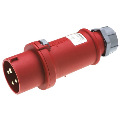 MENNEKES, ProTOP IP44 Red Cable Mount 4P Industrial Power Plug, Rated At 16A, 400 V