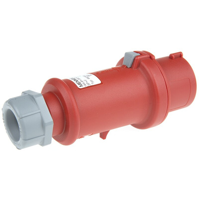 MENNEKES, StarTOP IP44 Red Cable Mount 4P Industrial Power Plug, Rated At 16A, 400 V