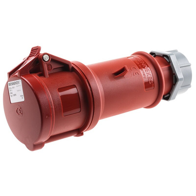 MENNEKES, ProTOP IP44 Red Cable Mount 4P Industrial Power Socket, Rated At 32A, 400 V
