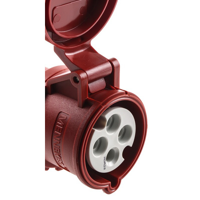 MENNEKES, ProTOP IP44 Red Cable Mount 4P Industrial Power Socket, Rated At 32A, 400 V