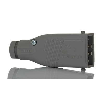 Hirschmann, ST IP54 Grey Cable Mount 4 + PE Industrial Power Plug, Rated At 10A, 250 V, 400 V