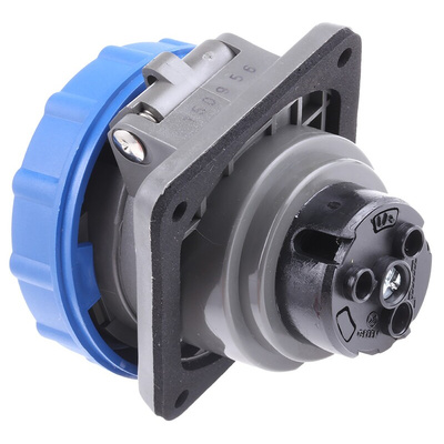 Legrand IP55 Blue Panel Mount 2P + E Industrial Power Socket, Rated At 16A, 200 → 250 V