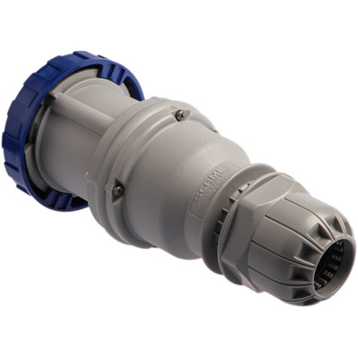 Scame IP66, IP67 Blue Cable Mount 2P + E Industrial Power Socket, Rated At 64A, 230 V