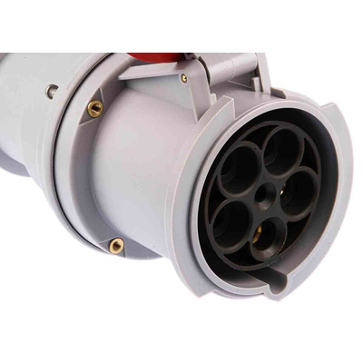 Scame IP66, IP67 Red Cable Mount 3P + N + E Industrial Power Socket, Rated At 125A, 415 V