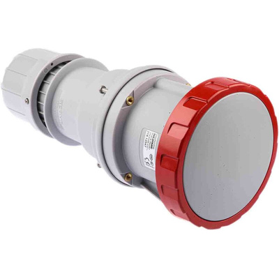 Scame IP66, IP67 Red Cable Mount 3P + N + E Industrial Power Socket, Rated At 125A, 415 V