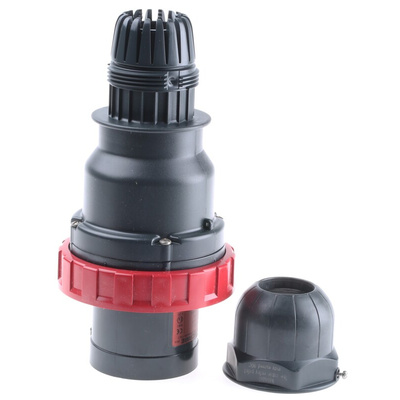 Scame IP66 Red Cable Mount 3P + N + E Industrial Power Plug, Rated At 64A, 415 V