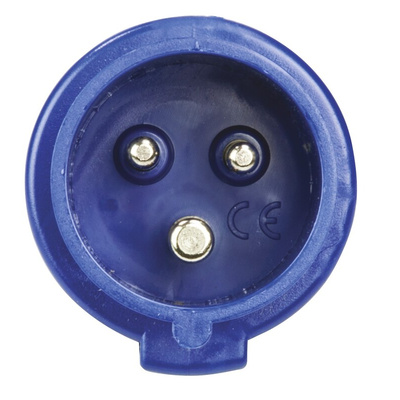Scame IP20 Blue 1 x 2P + E, 1 x 2P + E Industrial Power Connector Adapter Plug, Socket, Rated At 16A, 250 V