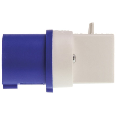 Scame IP20 Blue 1 x 2P + E, 1 x 2P + E Industrial Power Connector Adapter Plug, Socket, Rated At 16A, 250 V